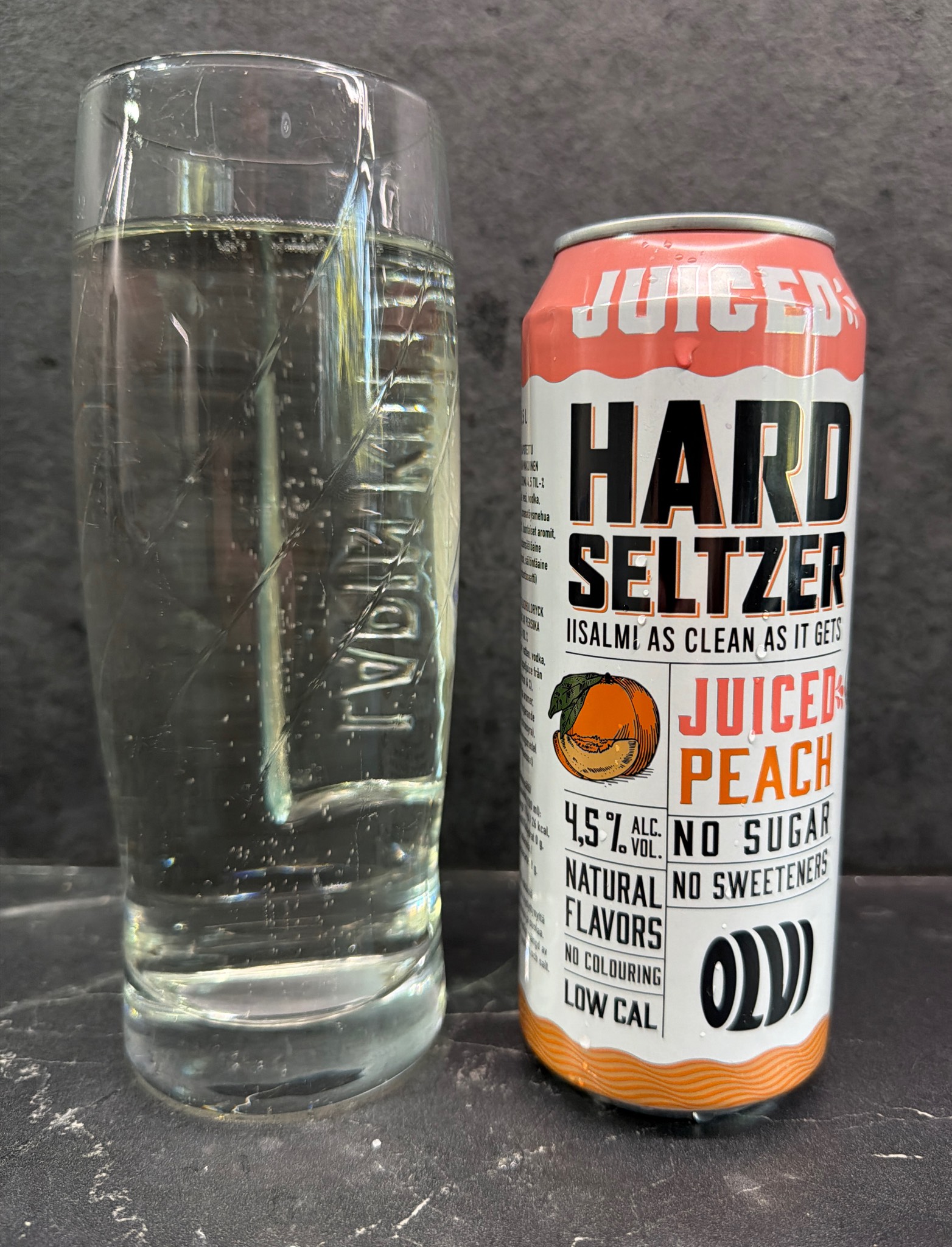 Hard Seltzer Juiced Peach, Finland