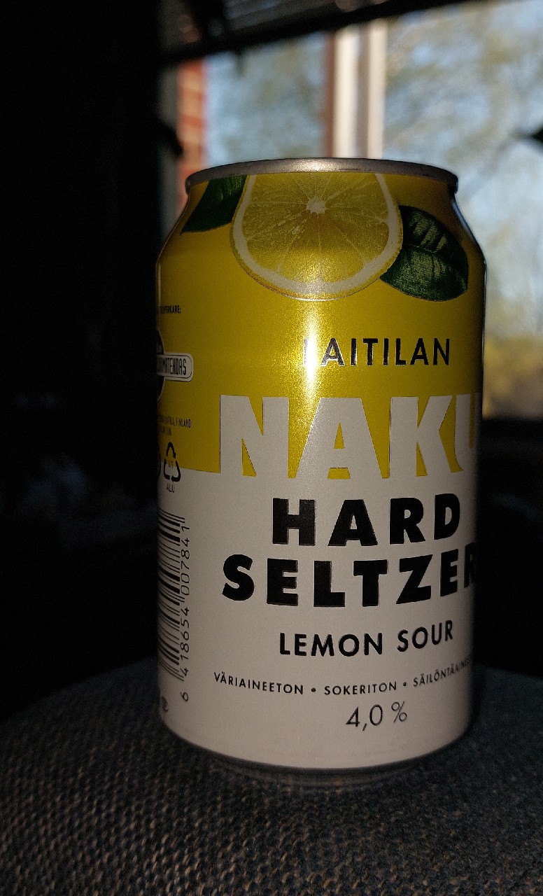 Naku Hard Seltzer Lemon Sour, Finland