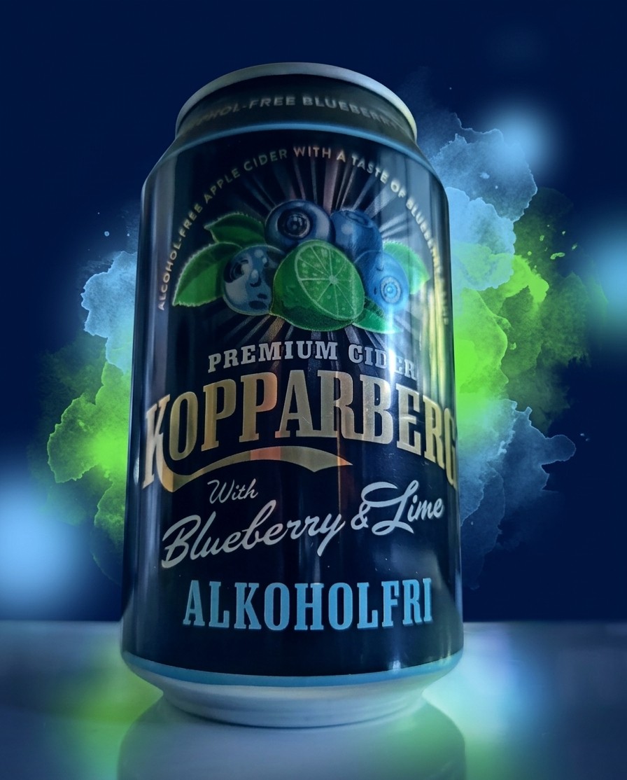 Kopparberg with Blueberry & Lime Alcohol Free, Sweden