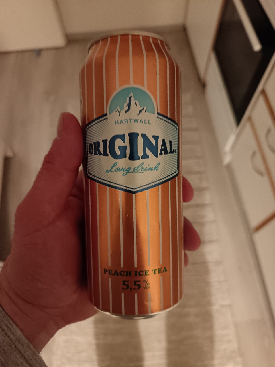 Original Long Drink Peach Ice Tea, Finland