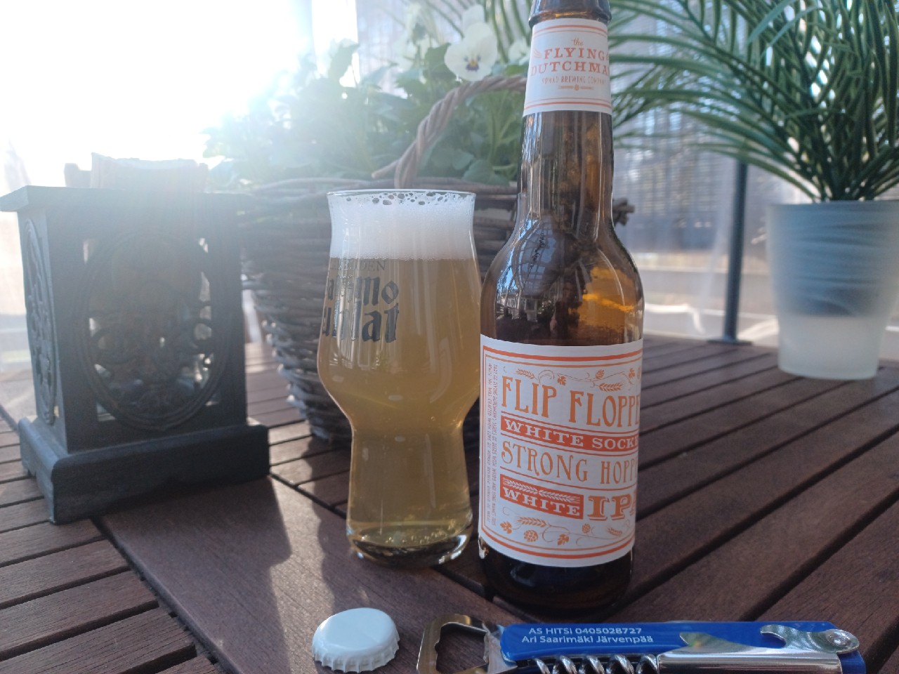 Flip Flopped White Socked Strong Hopped White IPA, The Flying Dutchman Nomad Brewing Company