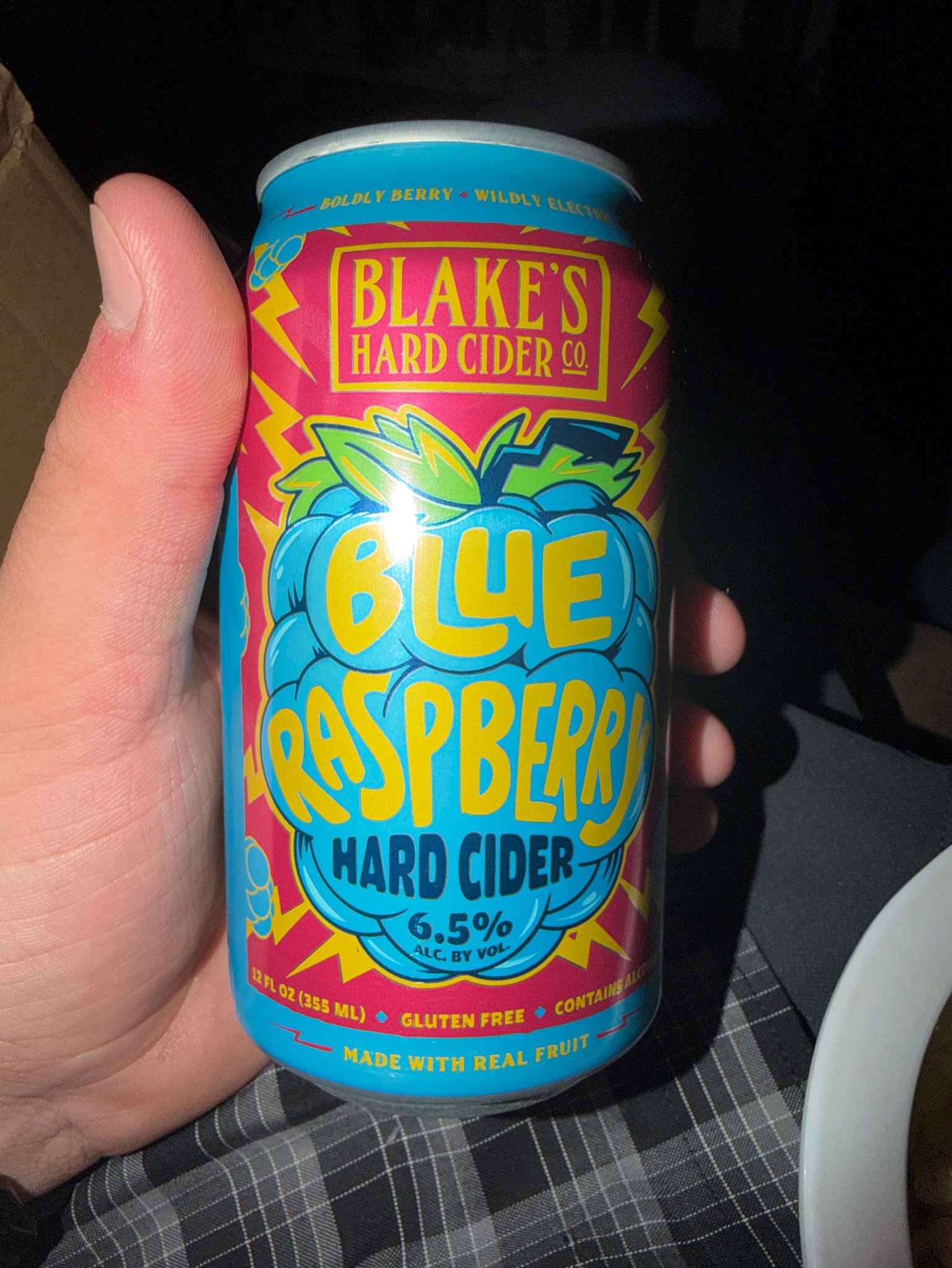 Blue raspberry hard Cider, Blake's Hard Cider Co.