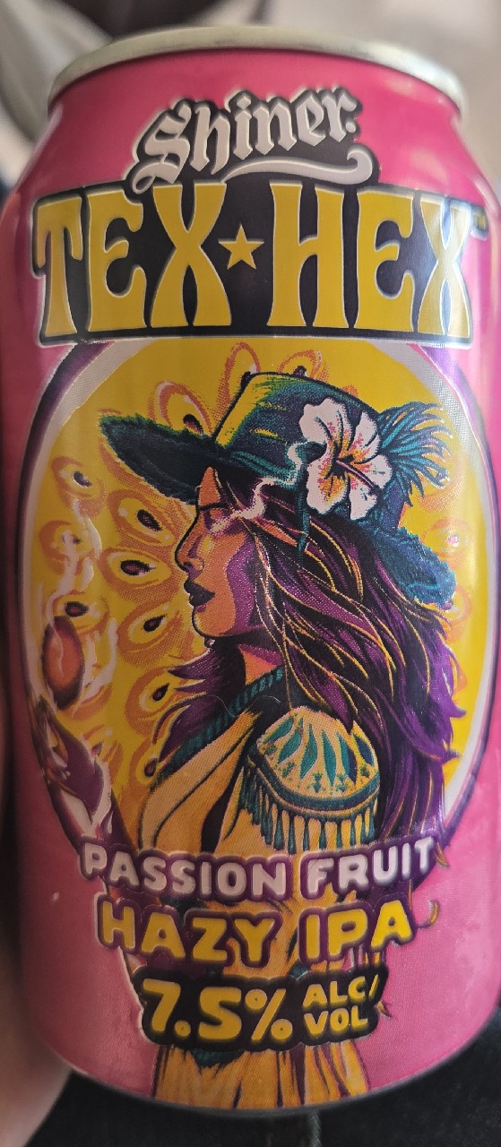 shiner texhex passion fruit hazy ipa, Shiner
