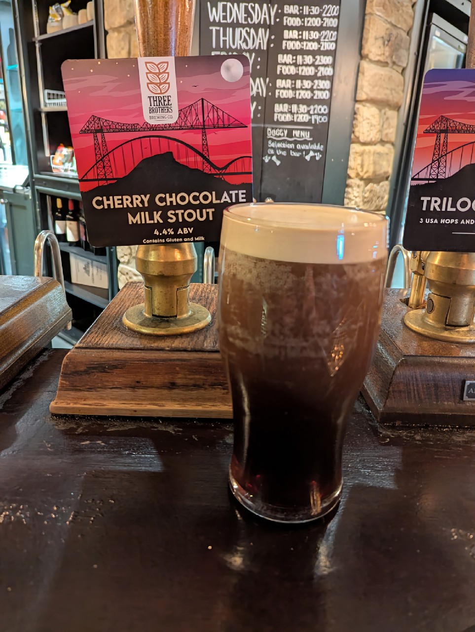 Cherry & Chocolate Milk Stout, Three Brothers Brewing Co