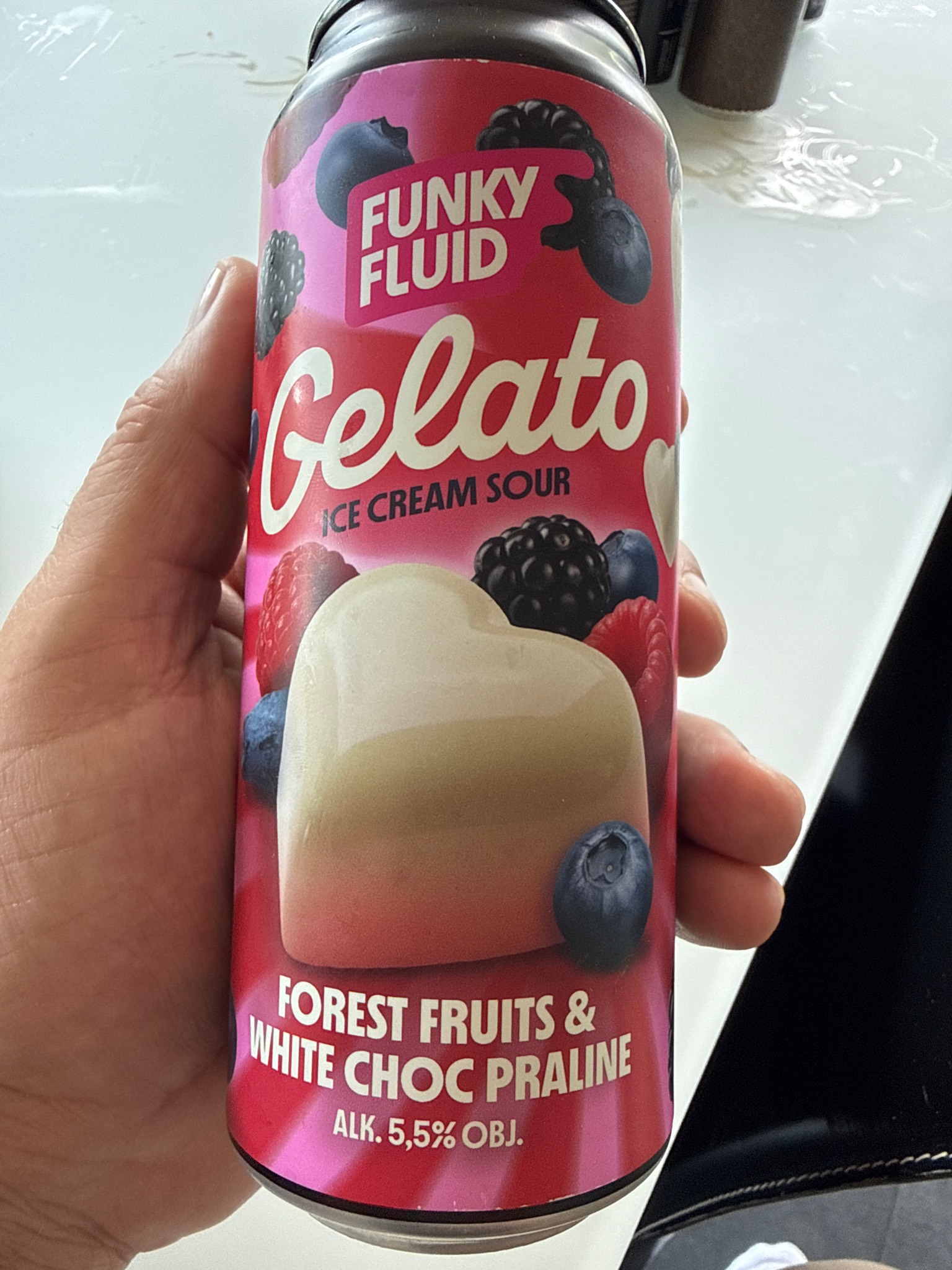 Gelato: Forest Fruit & White Choc Praline, Poland