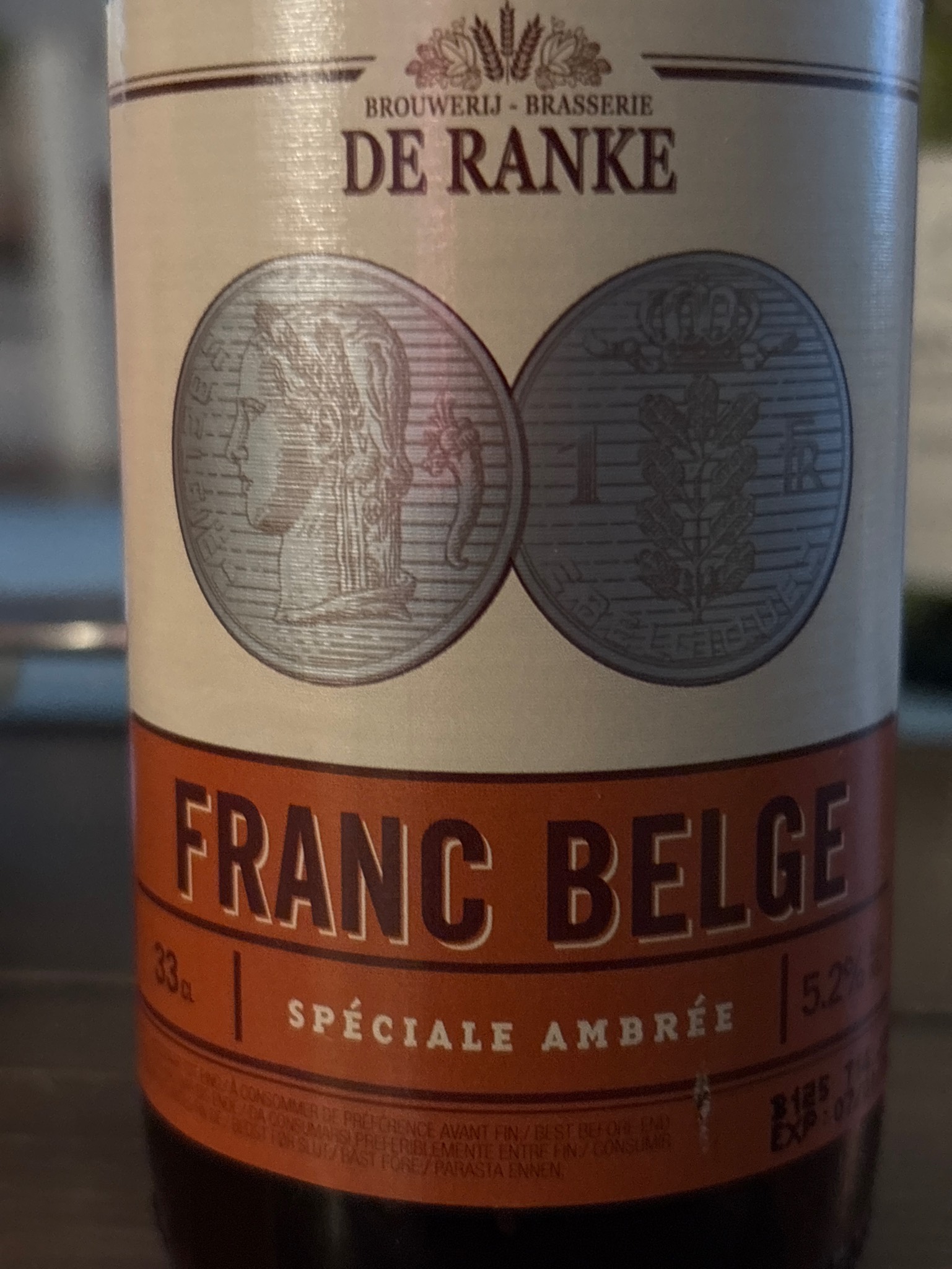 Franc Belge, Belgium