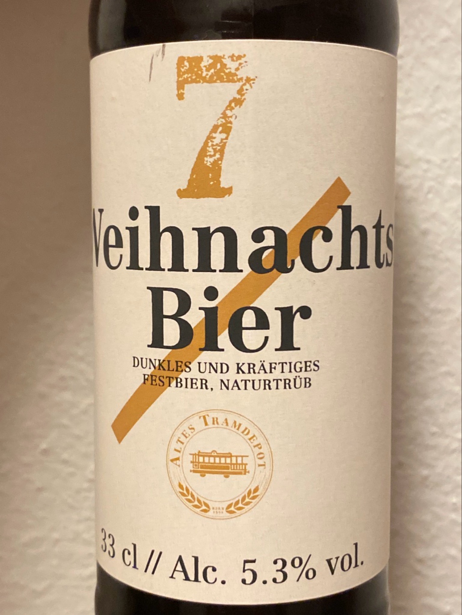 Weihnachtsbier (7), Brauerei Altes Tramdepot