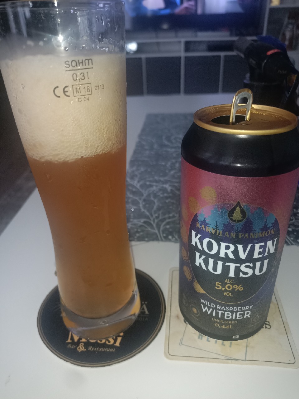 Korven Kutsu Wild Raspberry Witbier, Karvilan Panimo