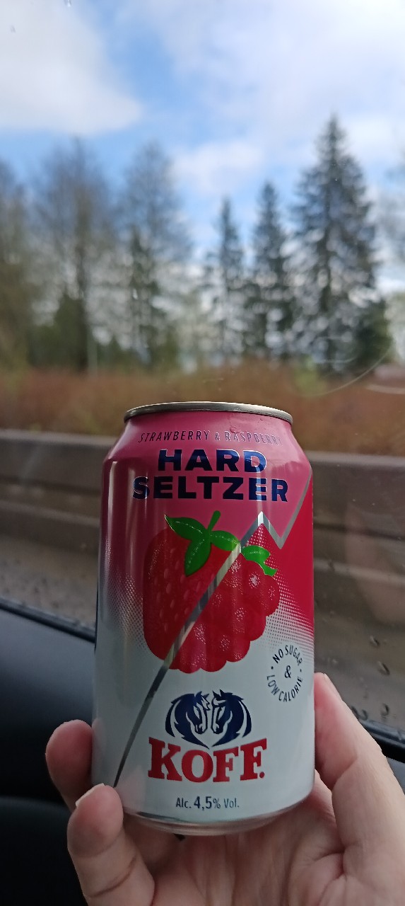KOFF Hard Seltzer Strawberry-Raspberry, Finland