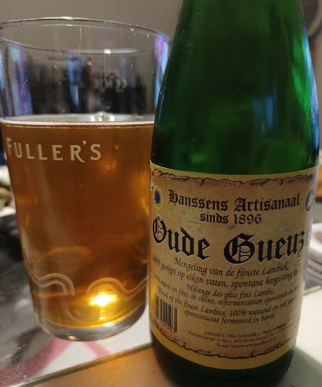 Hanssens Artisanaal Oude Gueuze, Belgium