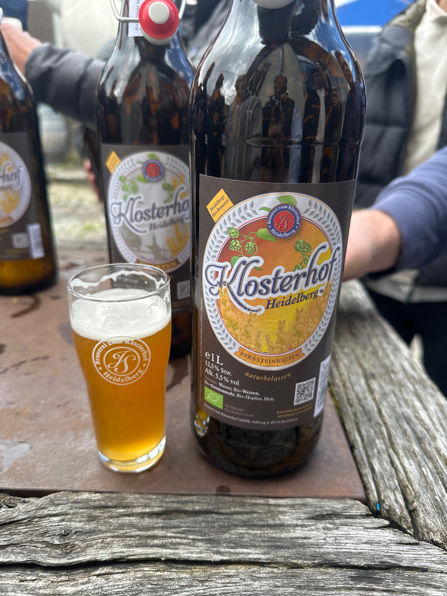 Klosterhof Heidelberg Bernstein Weizen, Brauerei zum Klosterhof Heidelberg