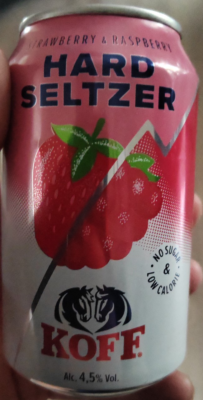 KOFF Hard Seltzer Strawberry-Raspberry, Finland