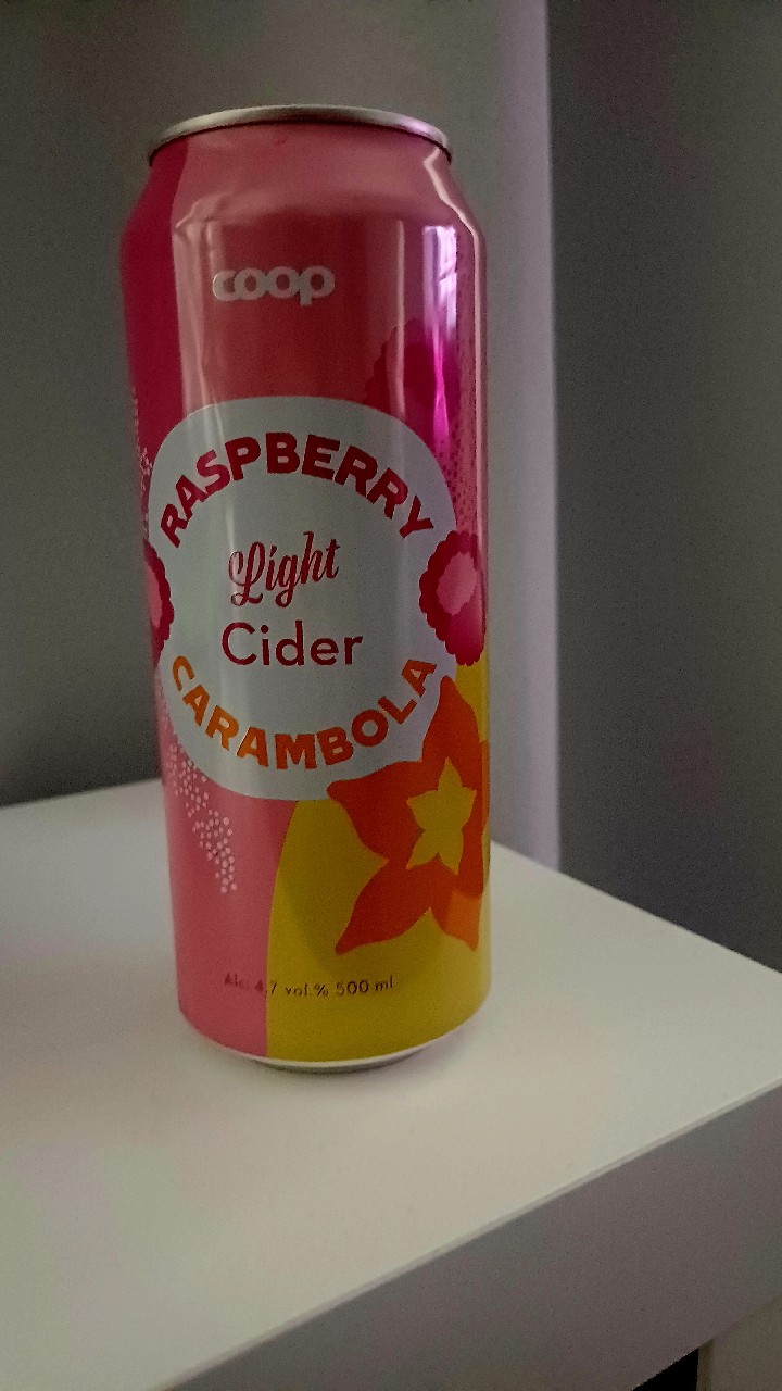 Coop Raspberry Carambola Light Cider, Finland