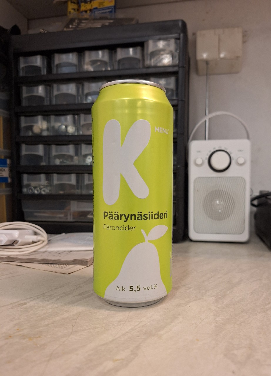 K-Menu Päärynäsiideri 5.5%, Finland