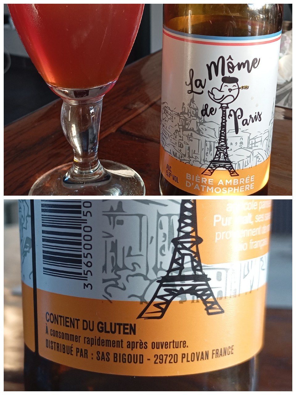 La Môme De Paris Ambrée, Cidres Le Brun / Bigoud