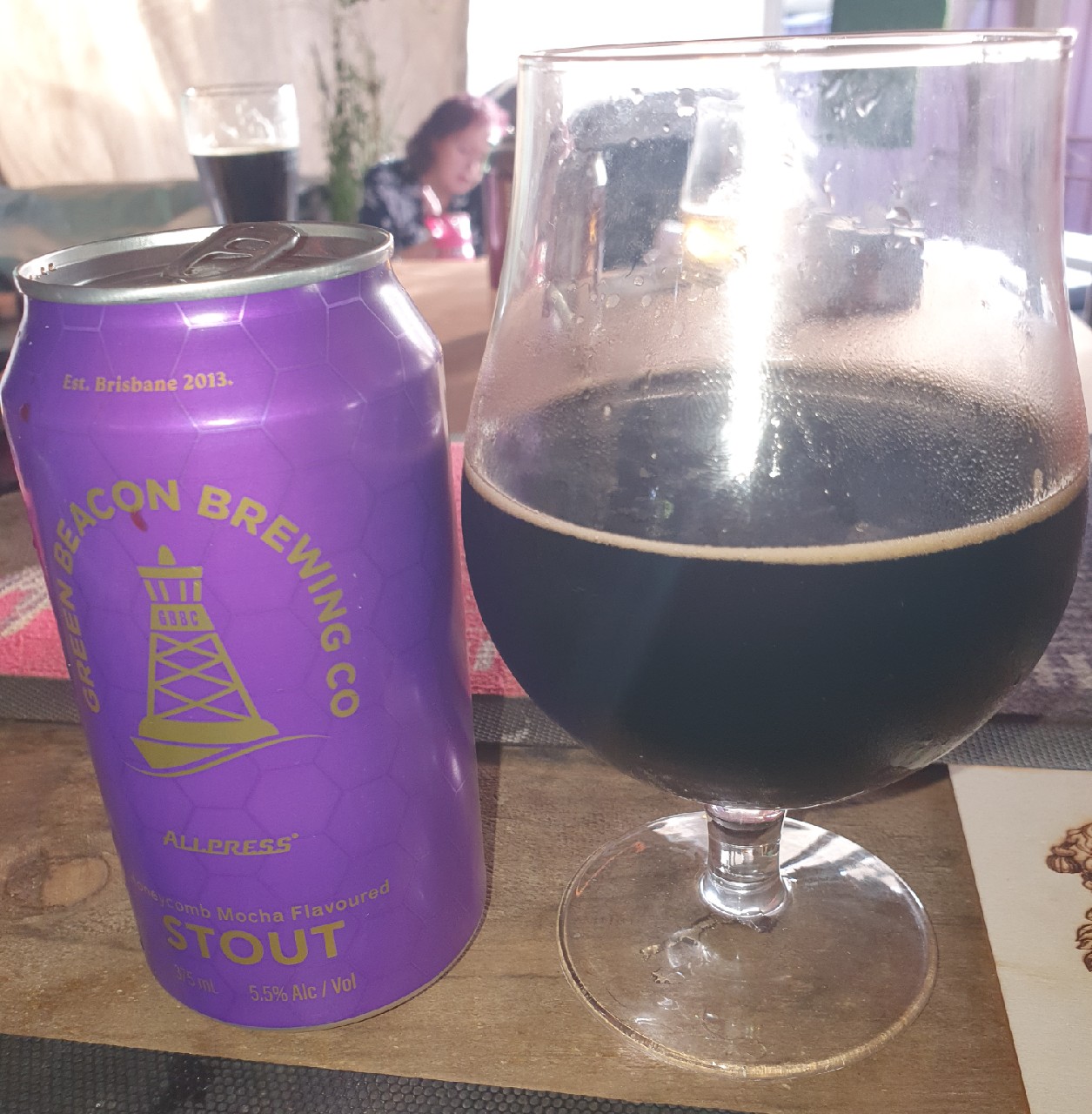 Honeycomb Mocha stout, Green Beacon Brewing Co