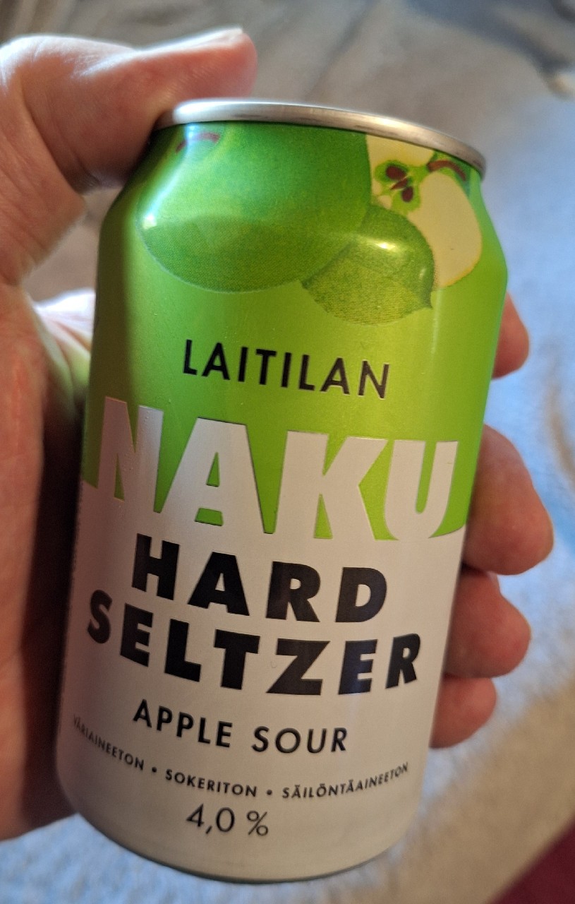 Laitilan naku hard selzer apple sour, Finland