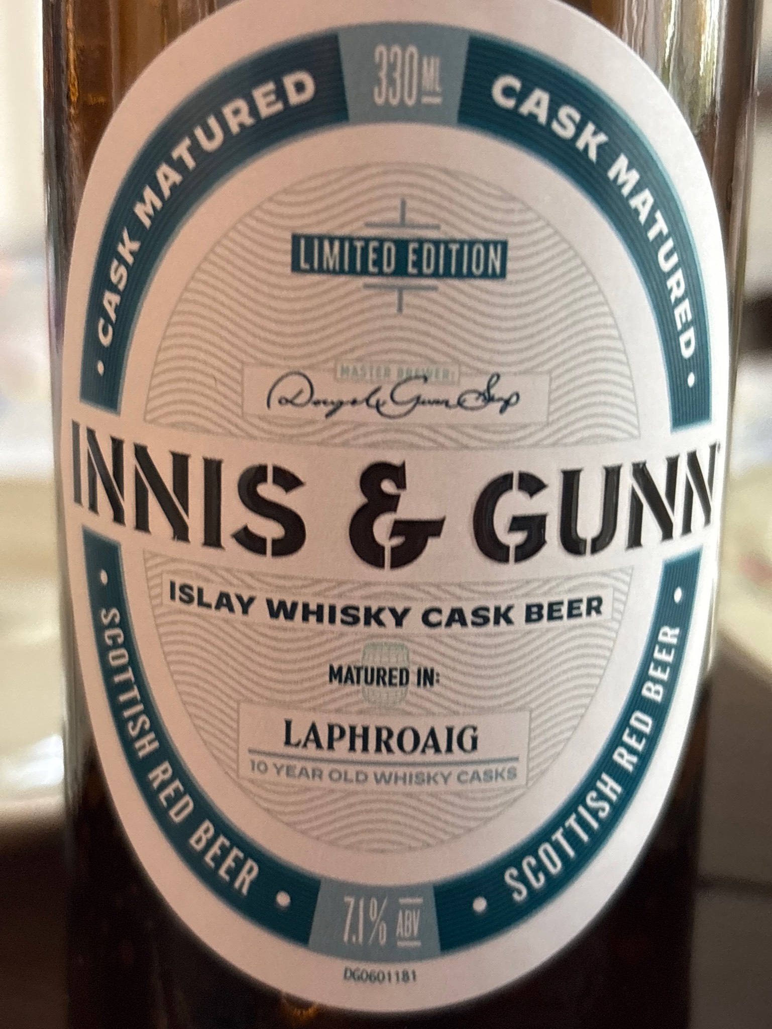 Islay Whisky Cask Beer Laphroaig, Innis & Gunn
