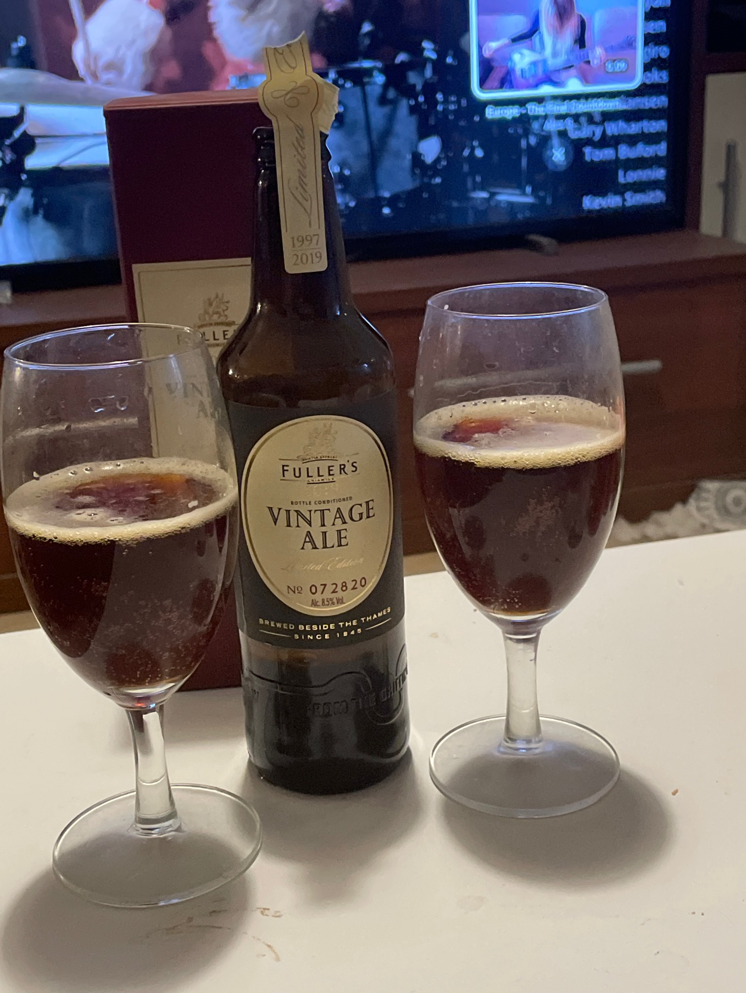 Vintage Ale (2019), Fuller's Griffin Brewery (Asahi Breweries)