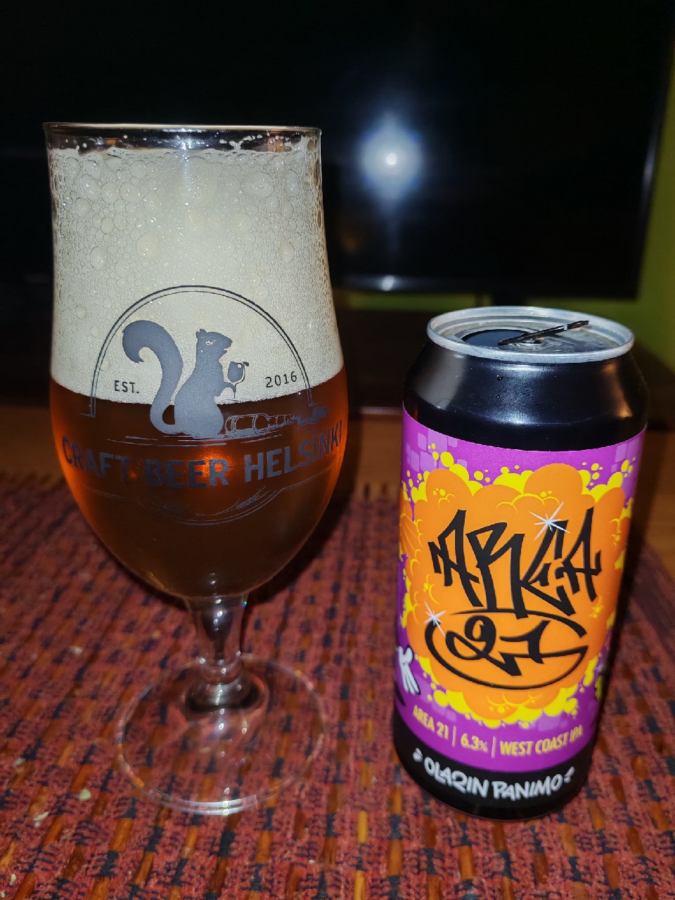Area 21 IPA, Olarin Panimo
