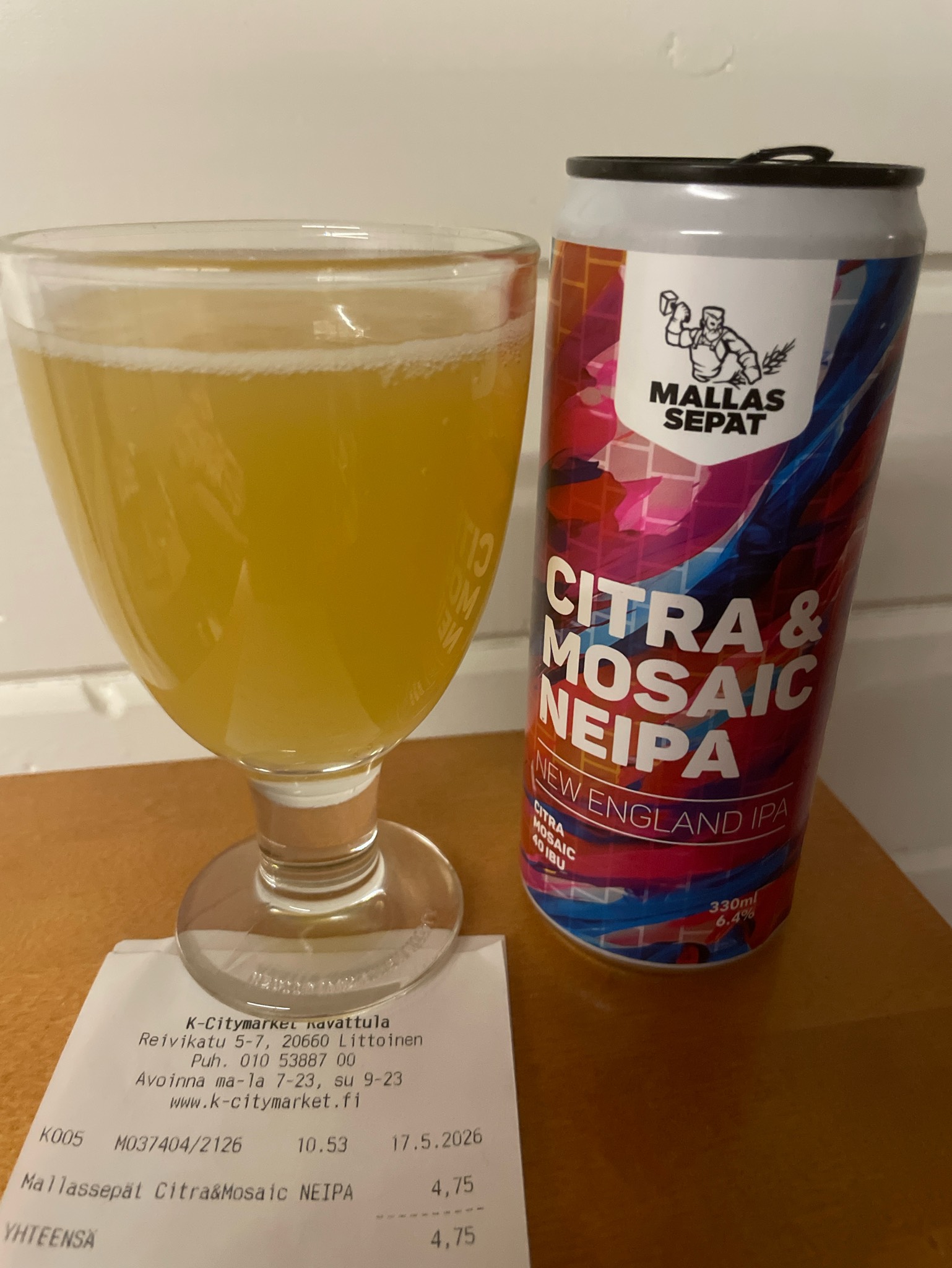 Citra & Mosaic NEIPA, Finland