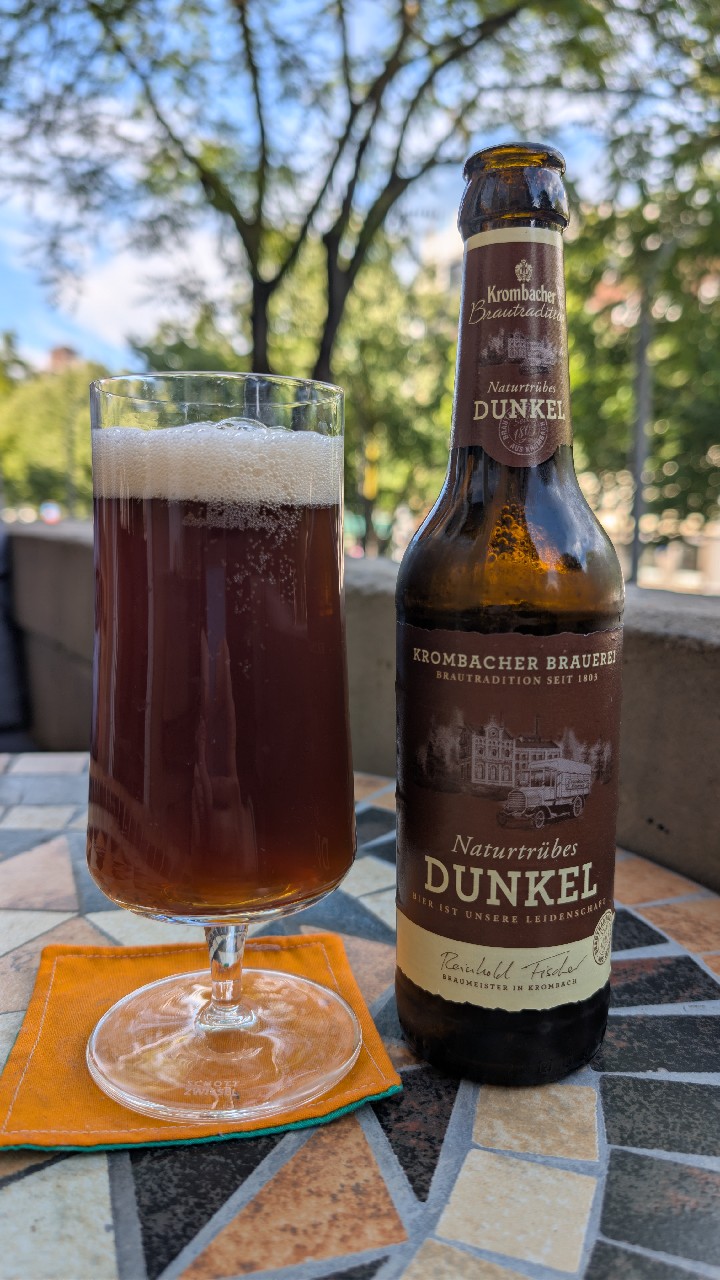 Krombacher Naturtrübes Dunkel, Germany