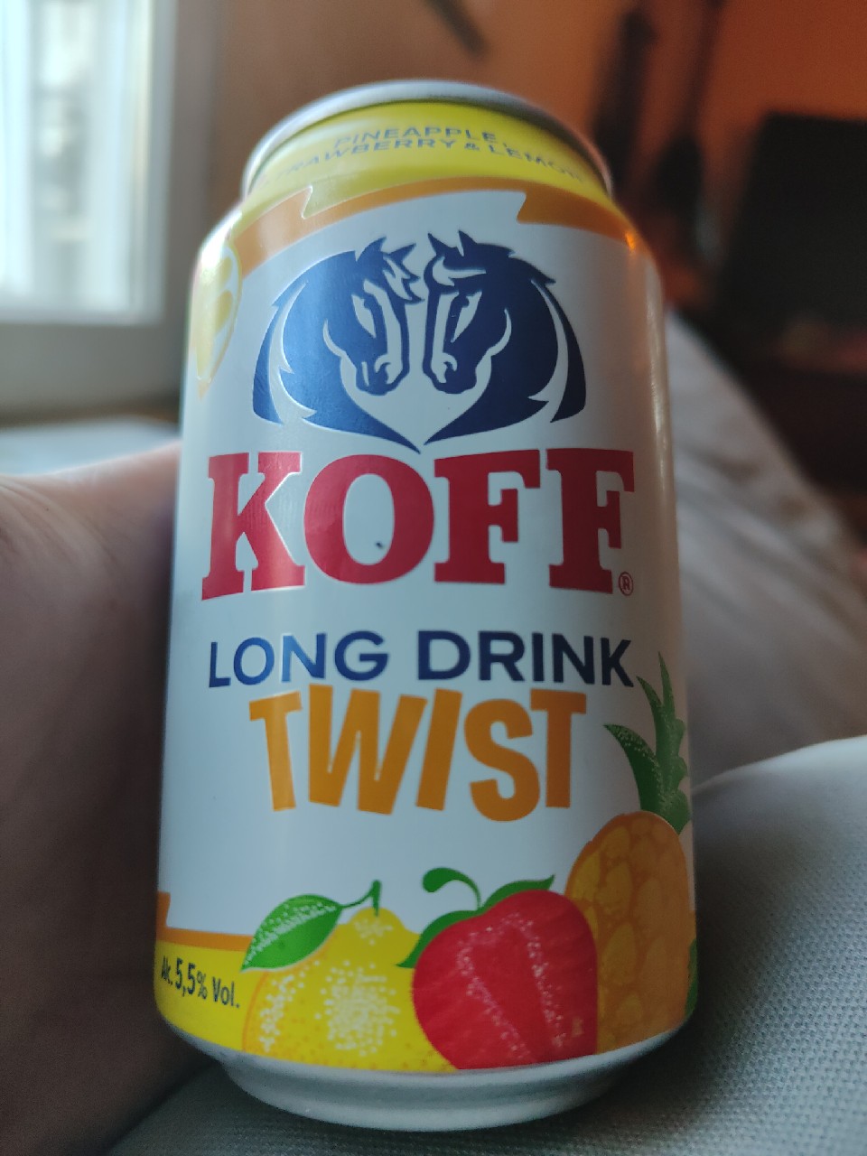 KOFF Long Drink Twist Pineapple Strawberry & Lemon, Finland