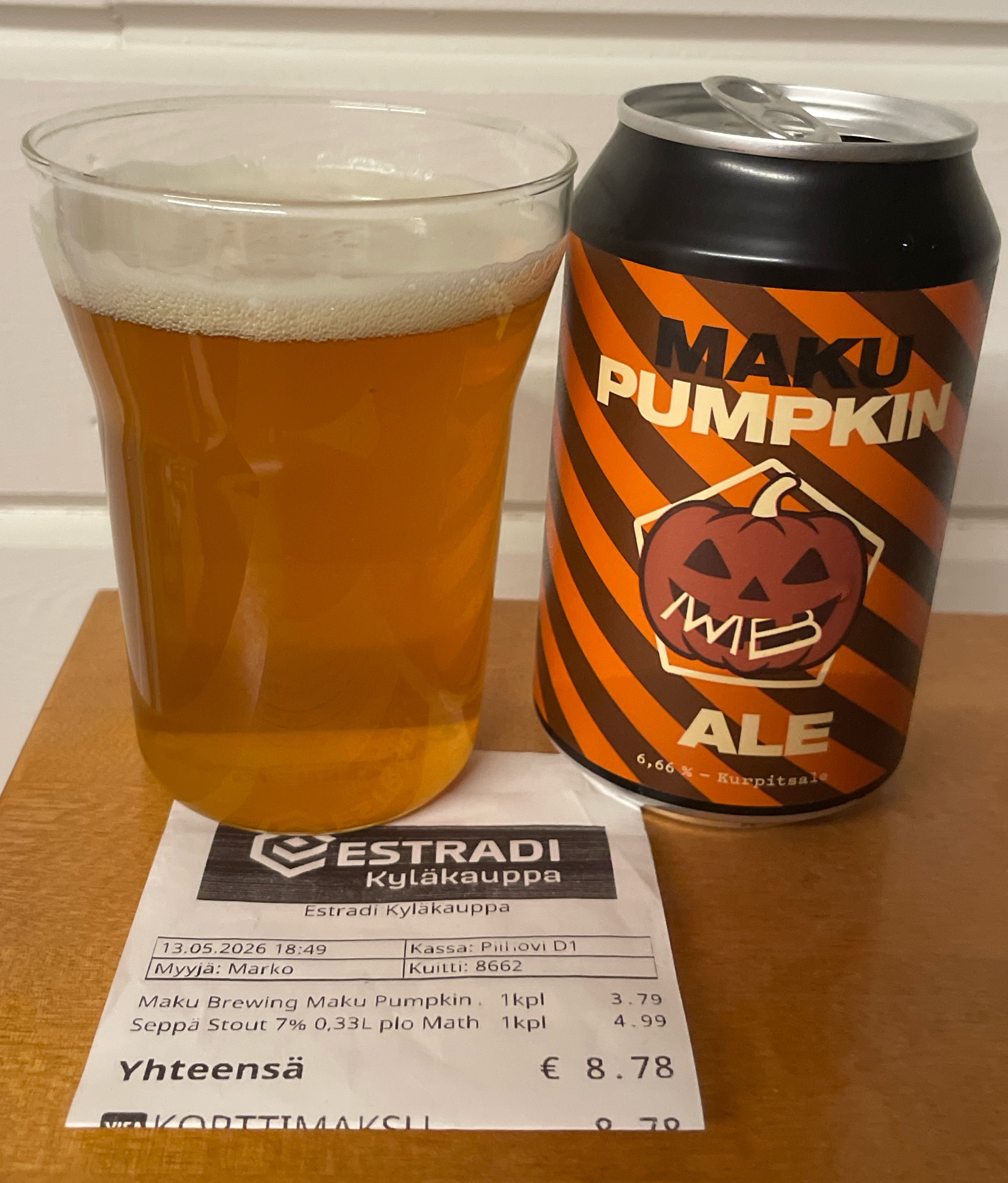 Pumpkin Ale, Finland