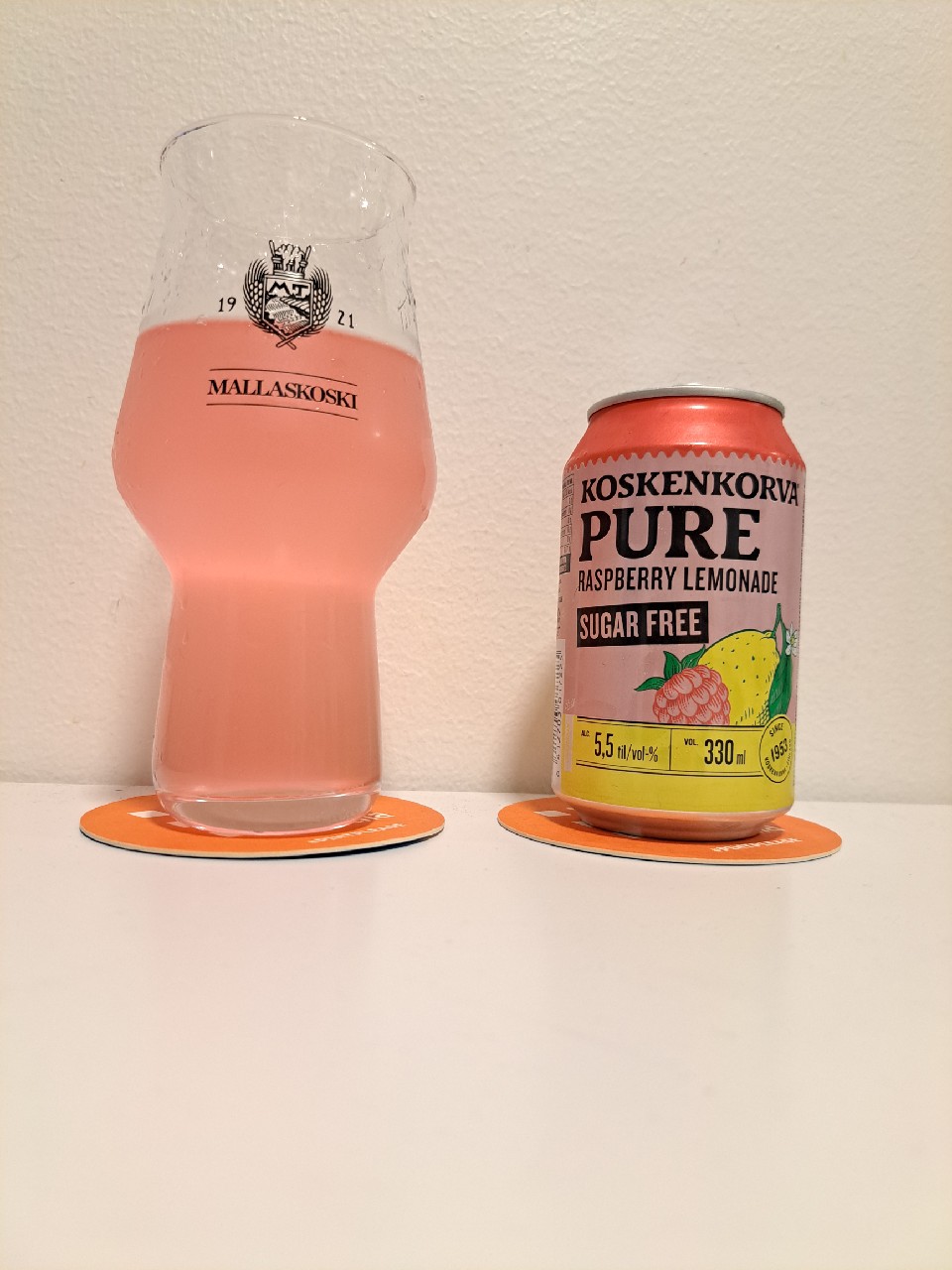 Koskenkorva Pure Raspberry Lemonade Sugarfree, Finland