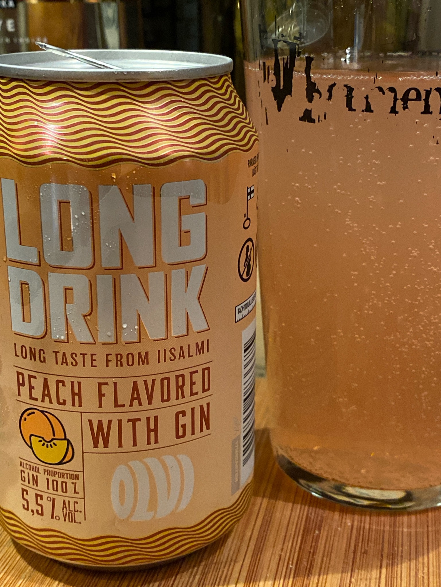 OLVI Long Drink Peach, Finland