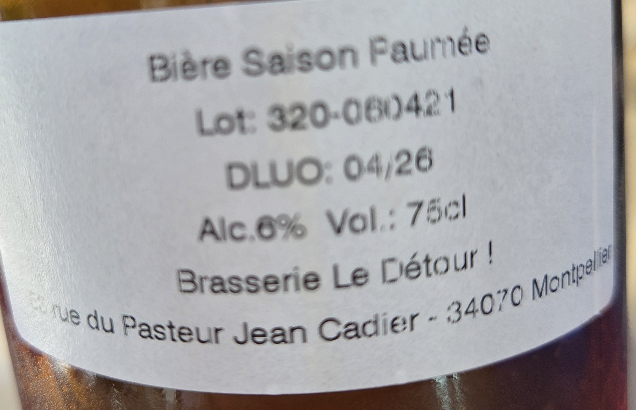Saison Paumée, Brasserie Le Détour !