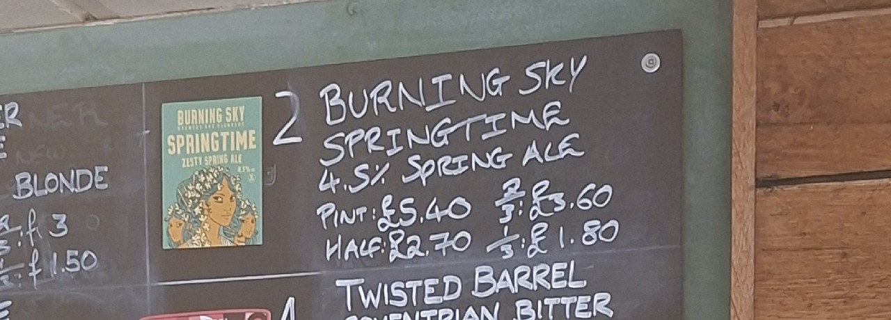 Springtime, Burning Sky Brewery