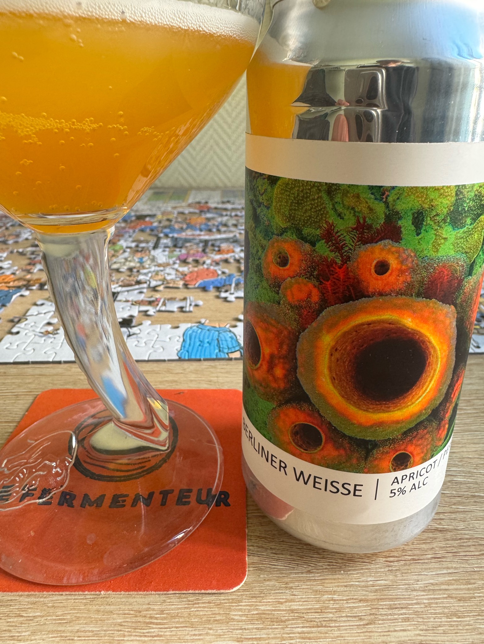 Berliner weisse Apricot peach, Brasserie Popihn