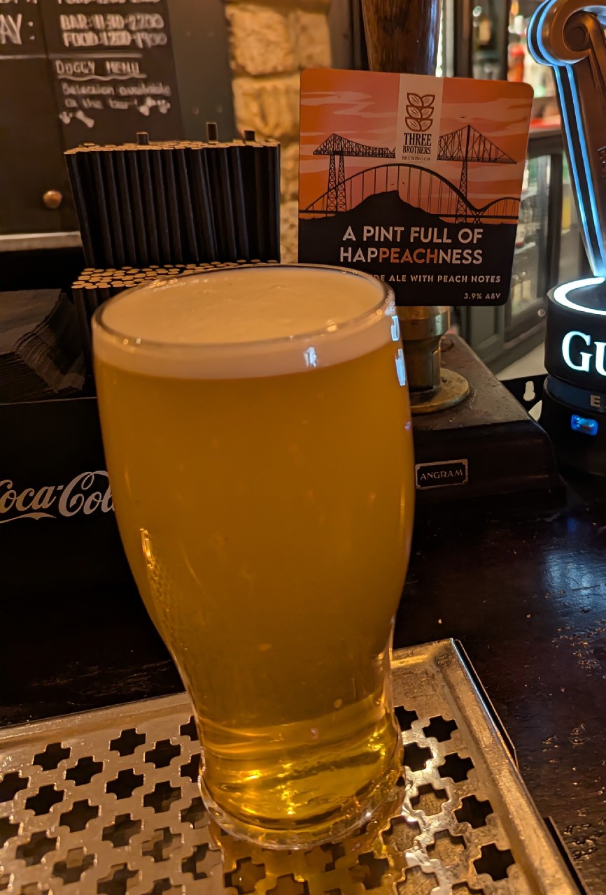 A Pint Full Of Happeachness, Three Brothers Brewing Co