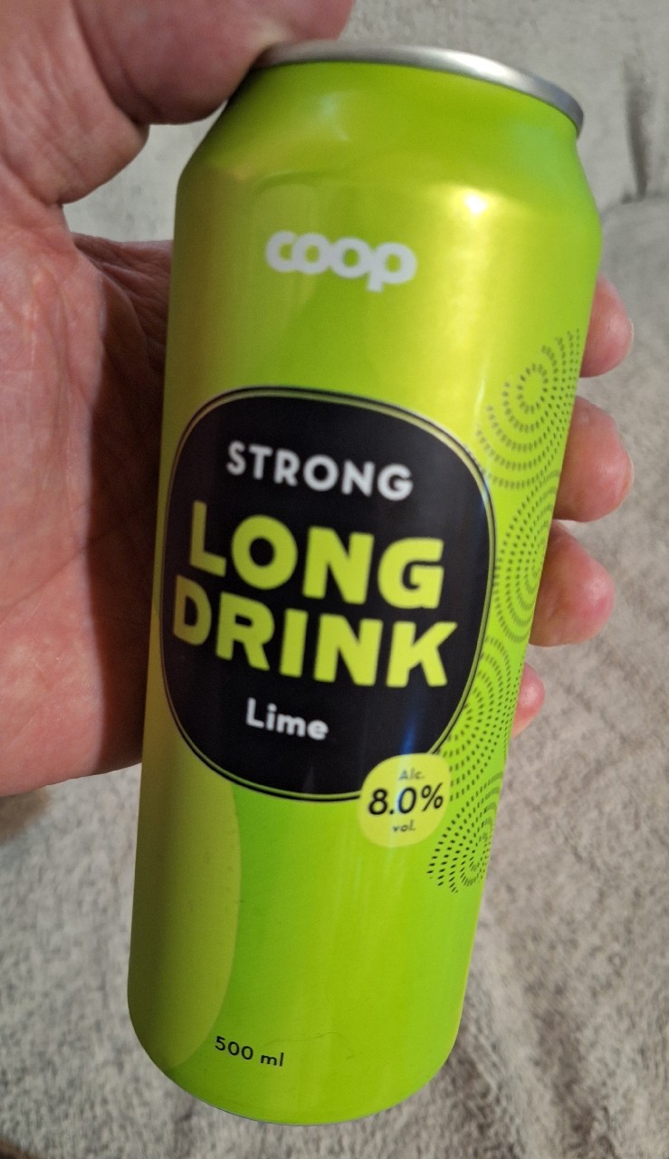 Coop Strong Long Drink Lime, Finland