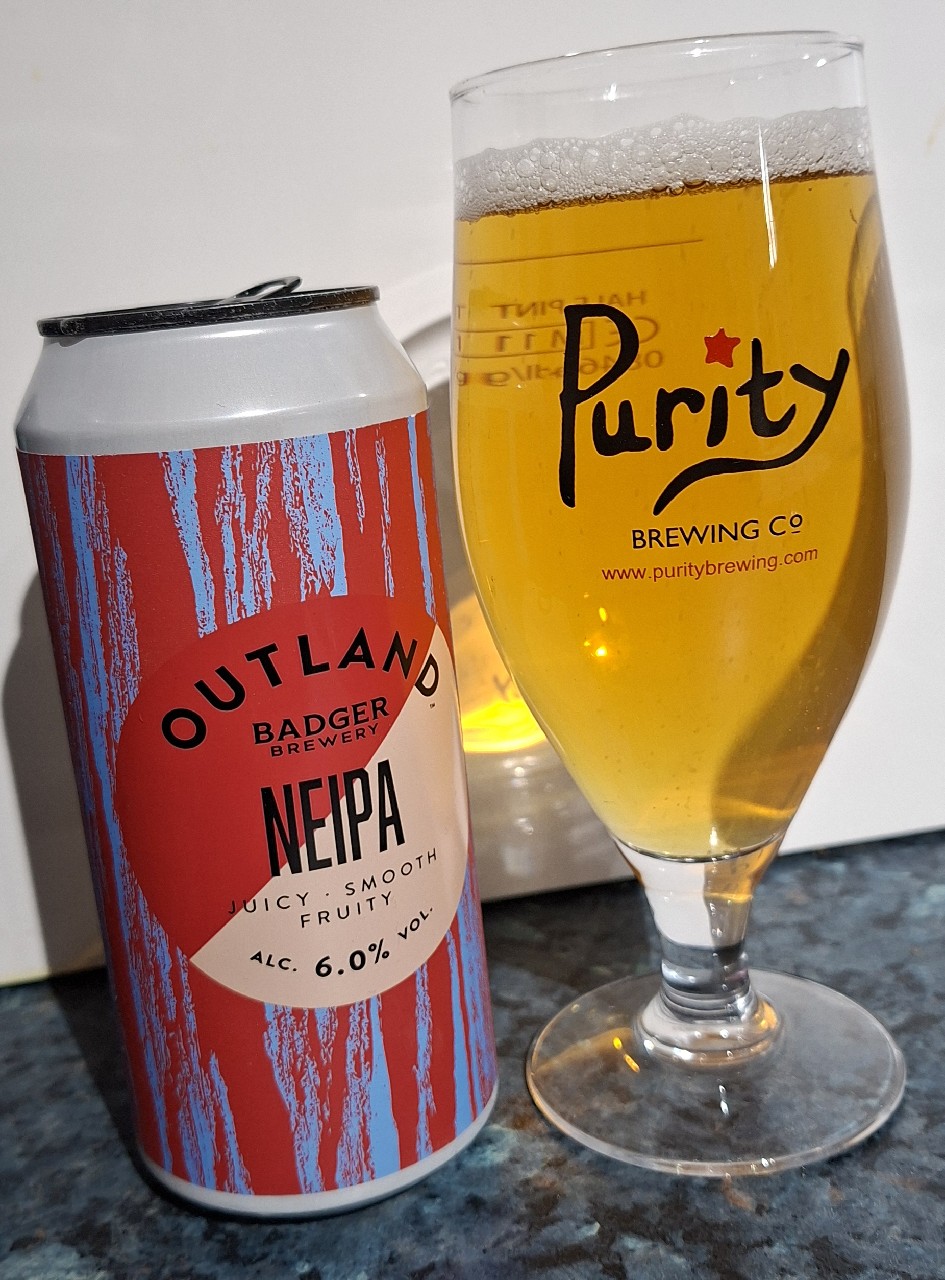 Outland NEIPA, Badger Brewery (Hall & Woodhouse)