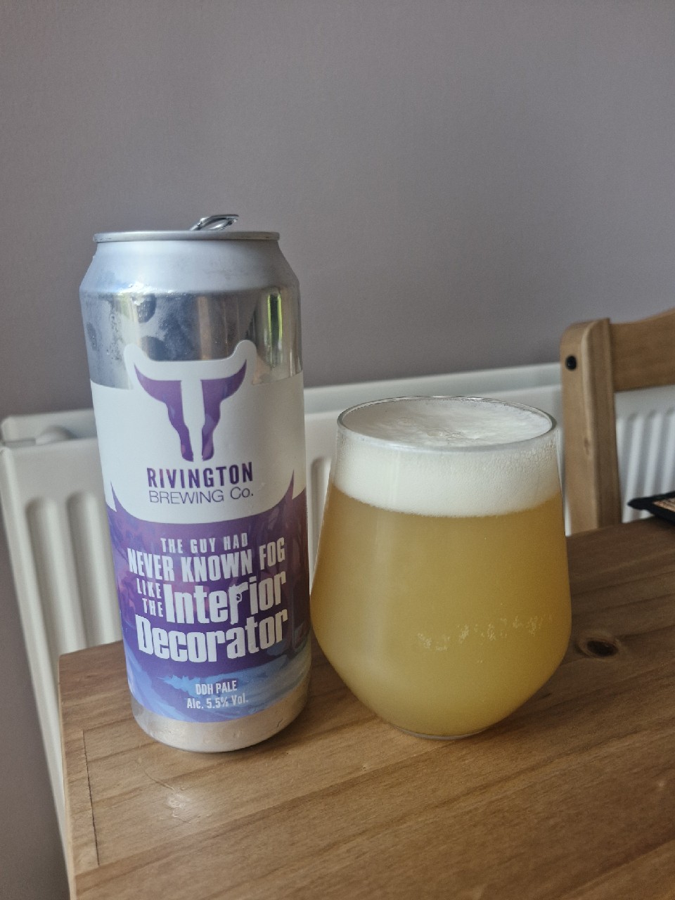 the guy had never known fog like the interior decorator, Rivington Brewing Co.