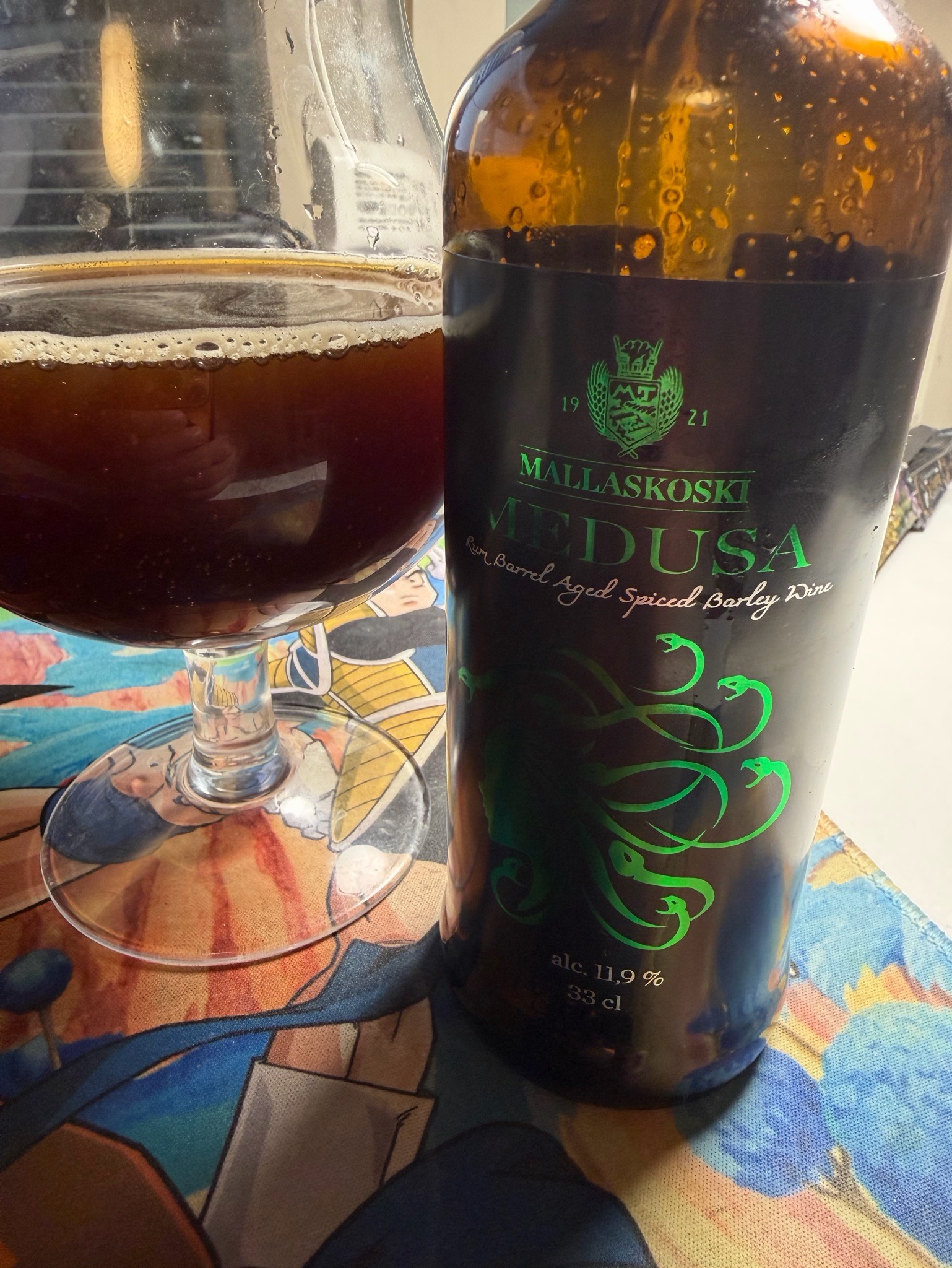 Medusa Rum Barrel Aged Spiced Barley Wine, Finland