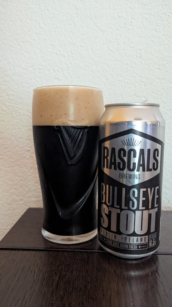 Bullseye Stout, Rascals Brewing