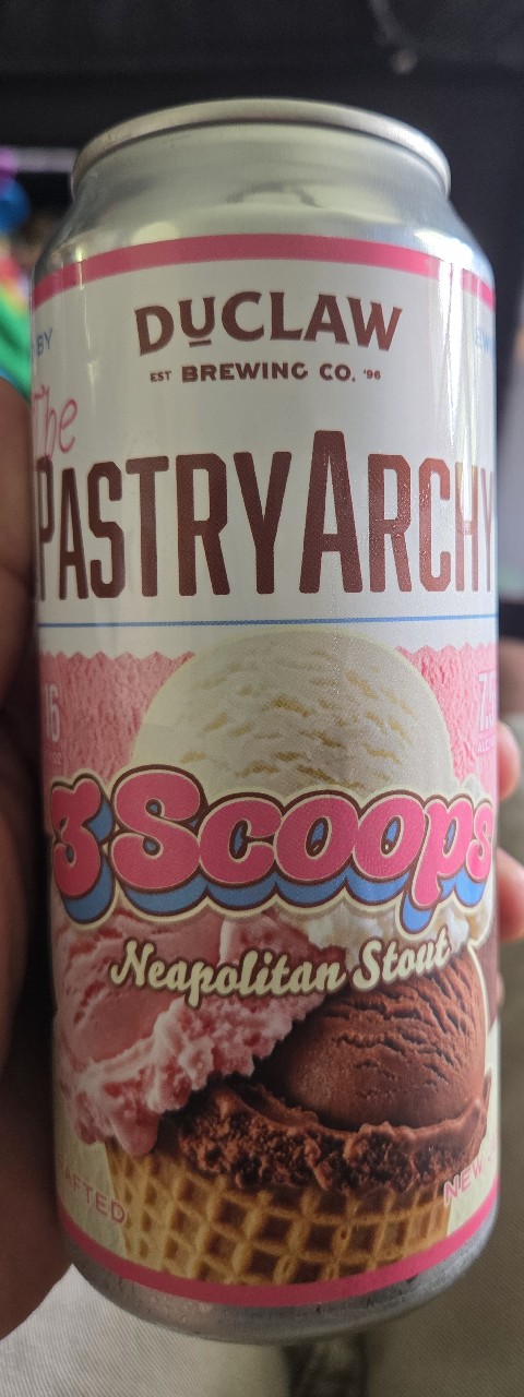 the pastryarchy three scoops, DuClaw Brewing Company