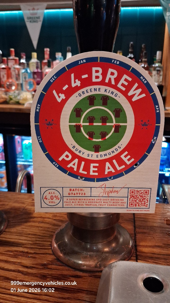 4-4 brew pale ale, Greene King
