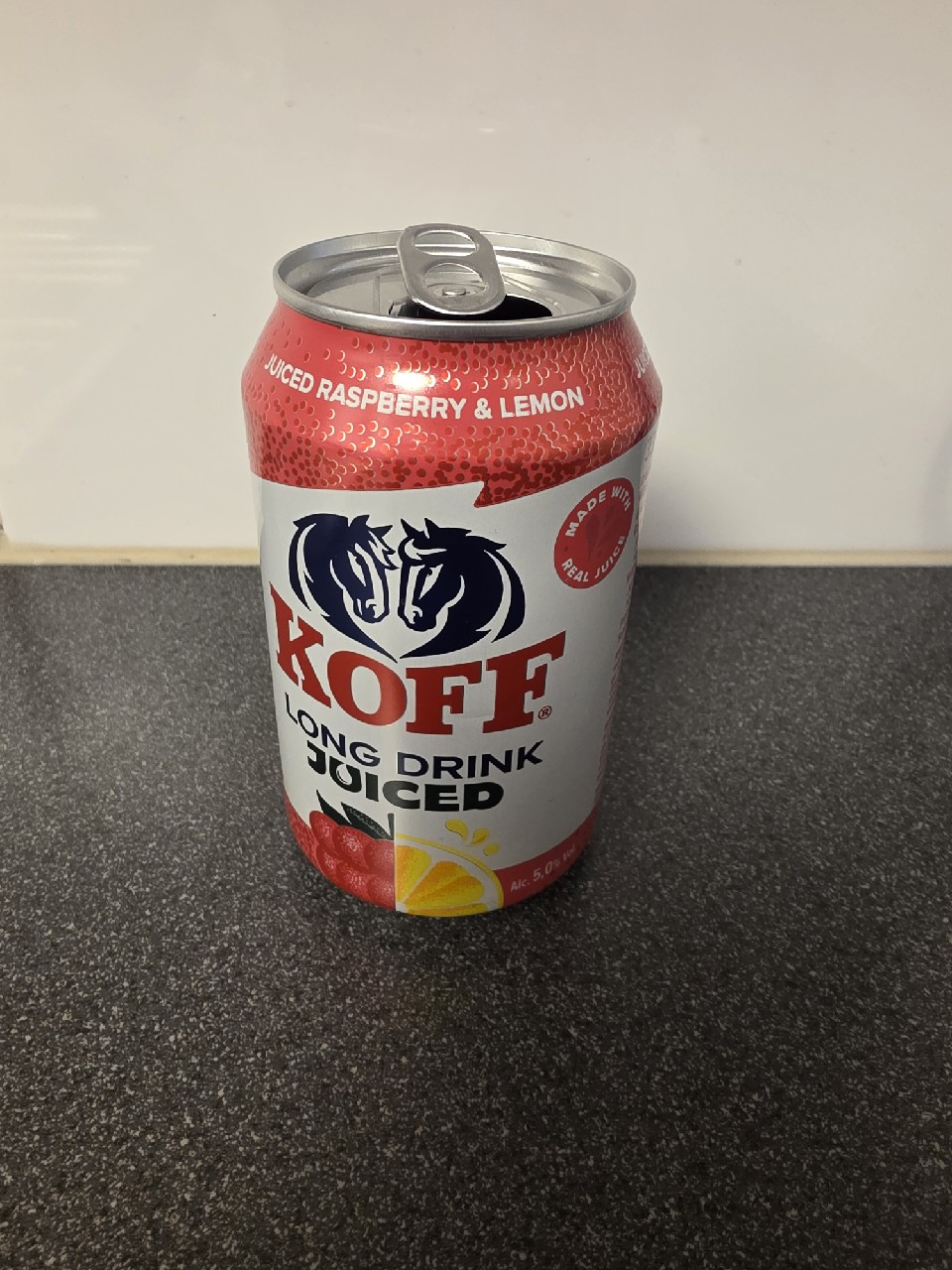 KOFF Long Drink Juiced Raspberry-Lemon, Finland