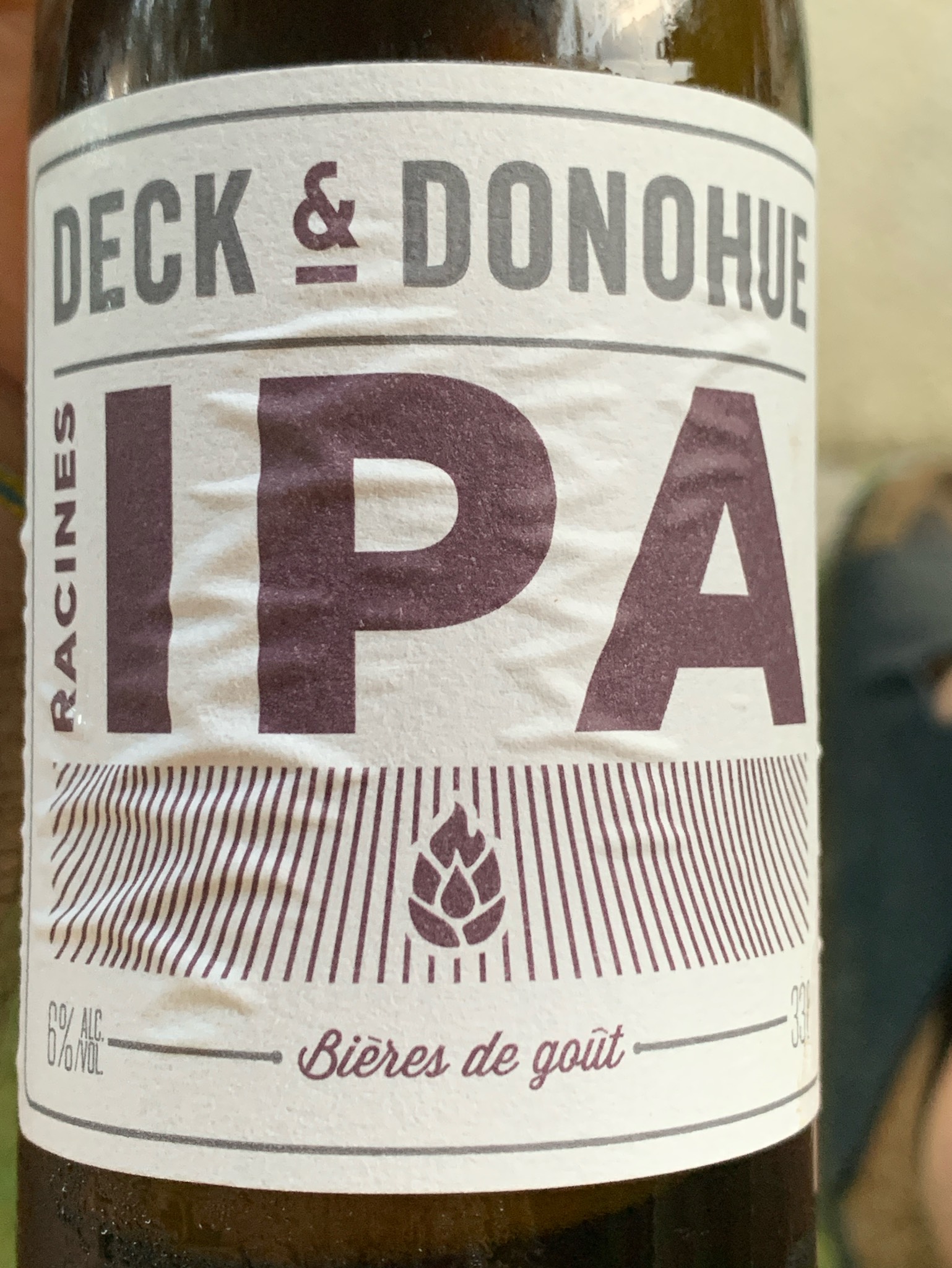 Racines IPA, Deck & Donohue