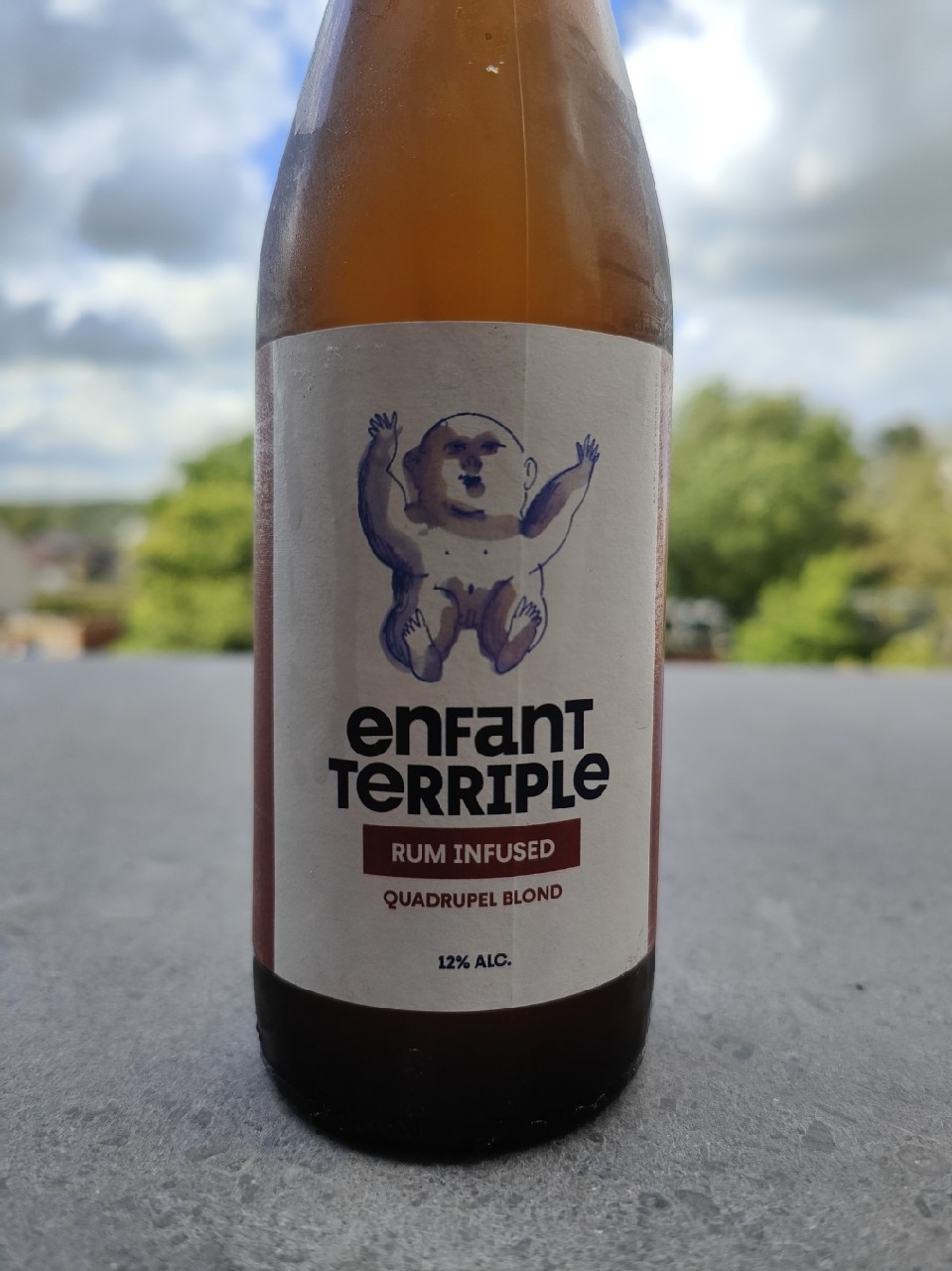Enfant Terriple Quadrupel Blond Rhum Infused, Brouwerij De Leite