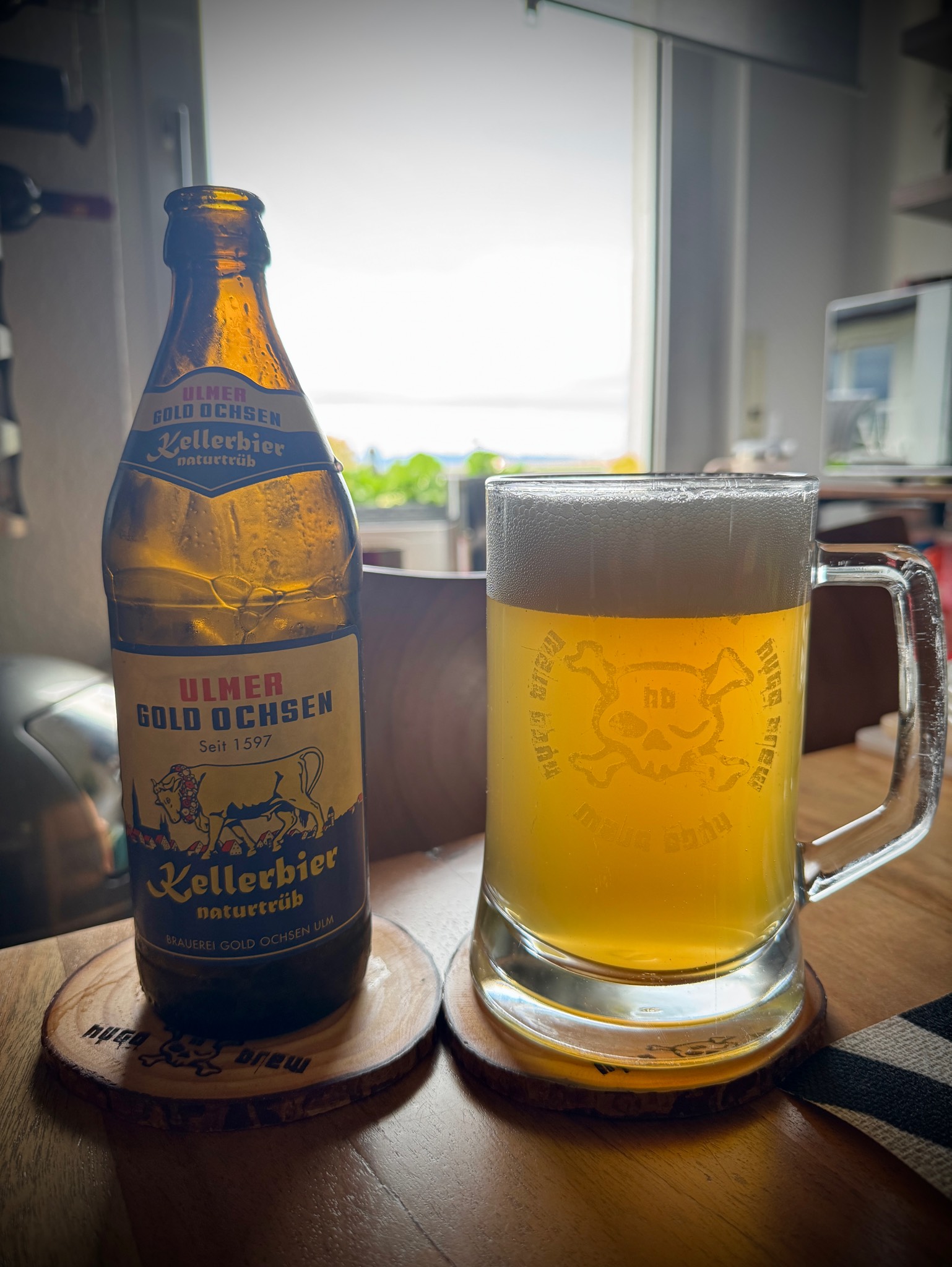 Gold Ochsen Kellerbier Naturtrüb, Brauerei Gold Ochsen