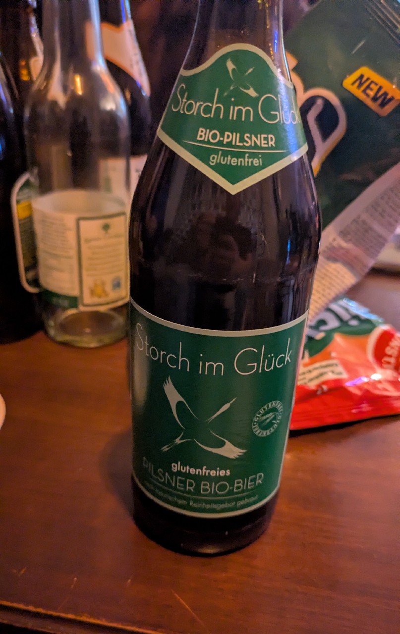 Storch im Glück Bio-Pilsner Glutenfrei, Brauerei Schleicher