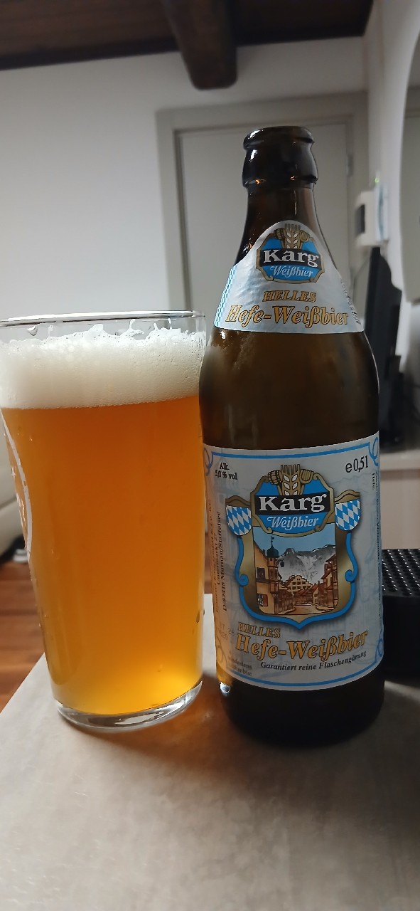 Karg Helles Hefe-Weißbier, Brauerei Karg