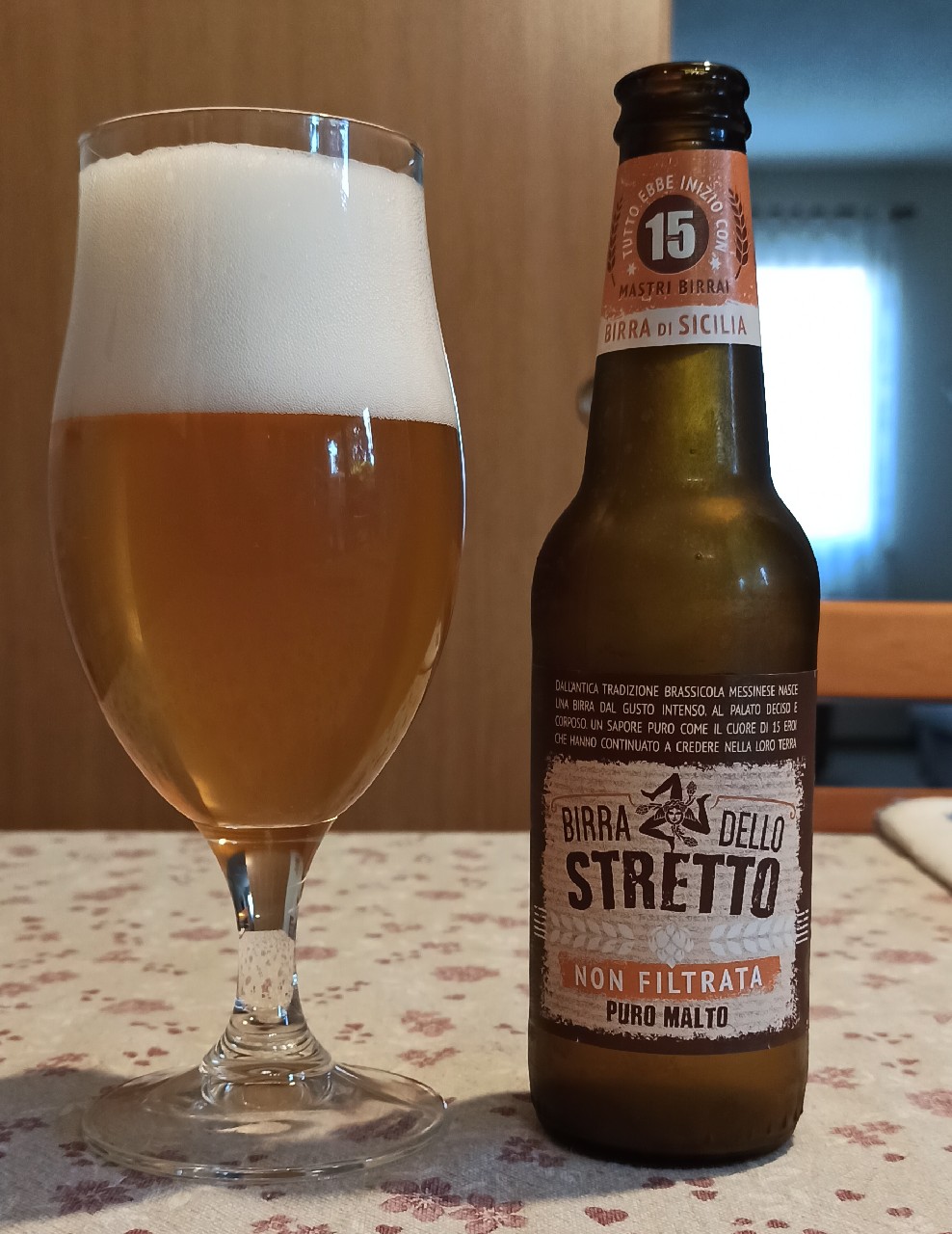 Birra Dello Stretto Non Filtrata, Birrificio Messina
