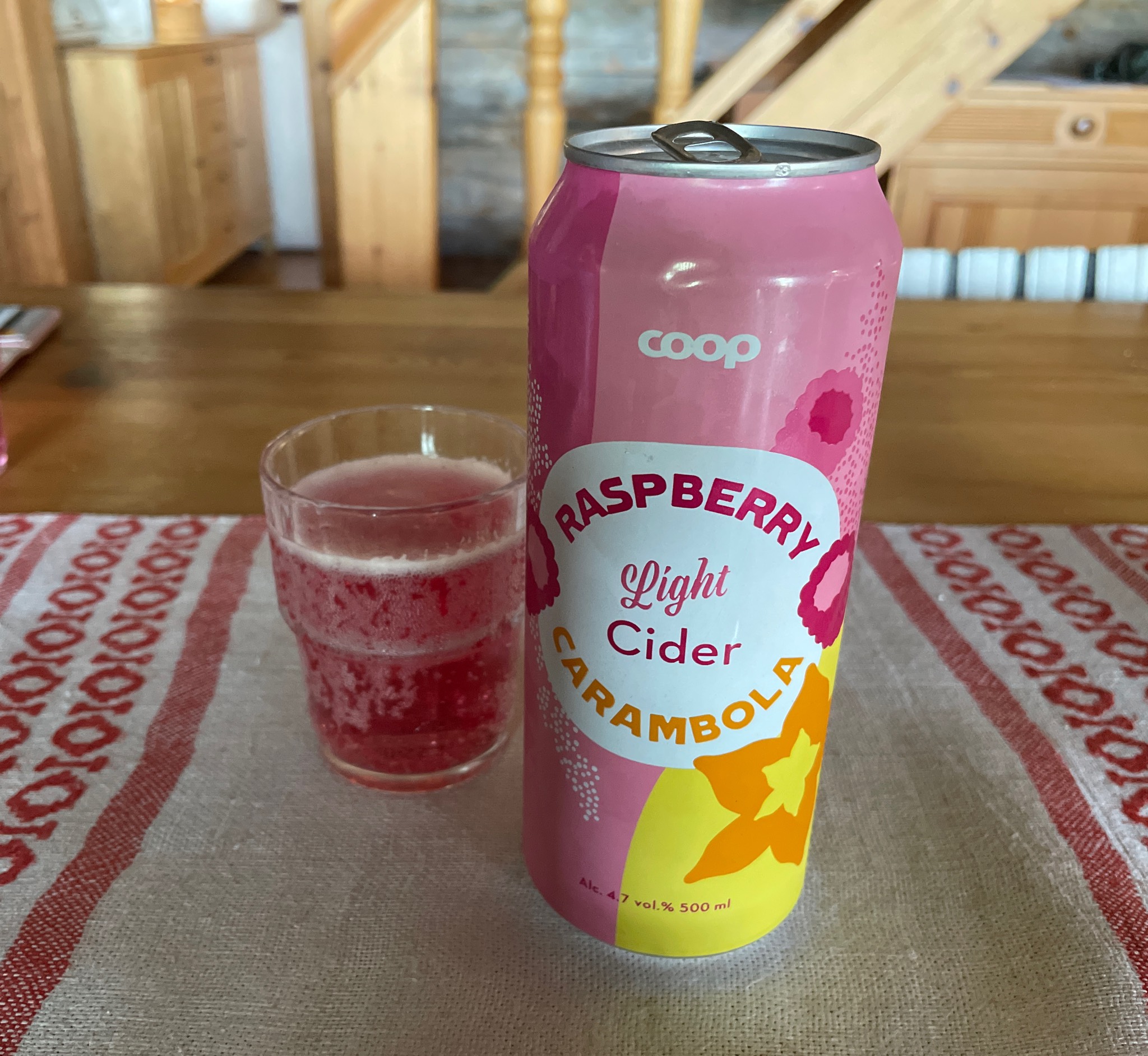 Coop Raspberry Carambola Light Cider, Finland