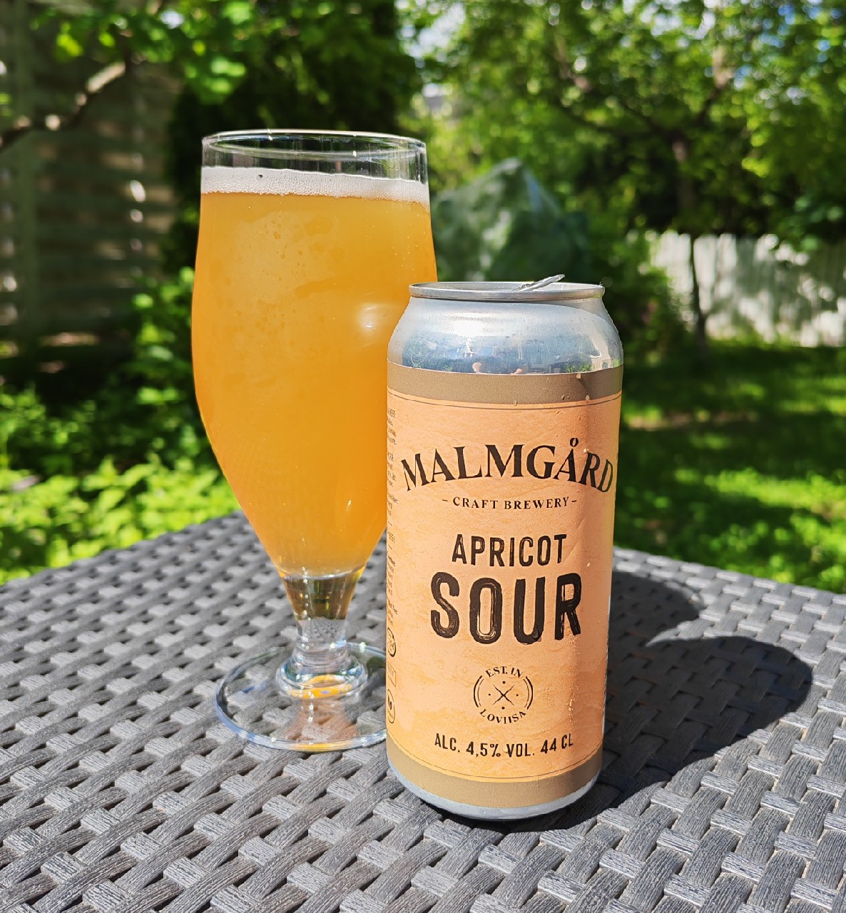 apricot sour, Malmgårdin Panimo